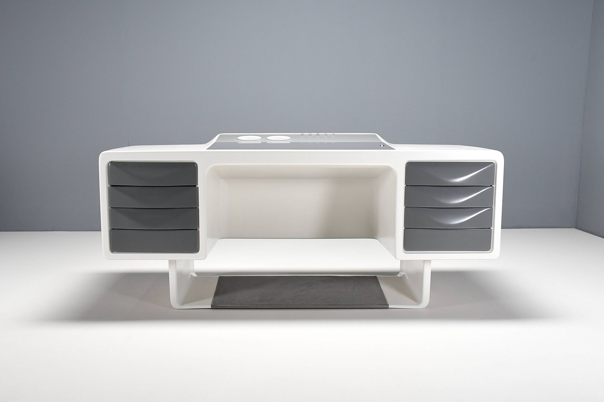 Rare Fiberglass Directors Desk by Ernest Igl for Wilhelm Werndl, 1970s