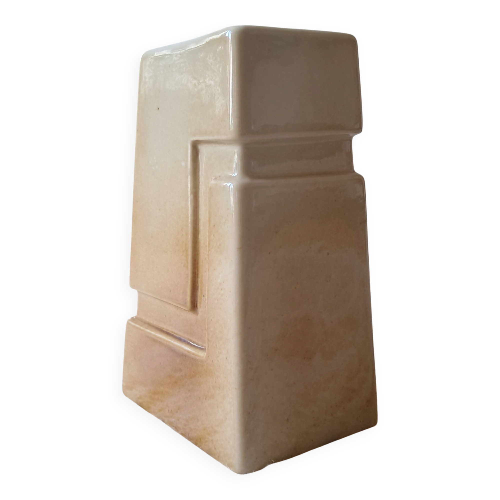 Ceramic vase in modernist style made in France.