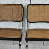Pair of vintage chairs B32 Marcel Breuer, black