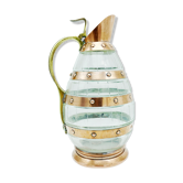 Crystal and copper pitcher Art & Craft Gustave Serrurier Bovy