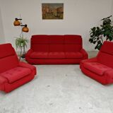 Complete red salon jitona style atlantis space age 1970