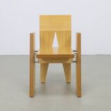 2 chaises architecturales, pièce unique, par un architecte néerlandais