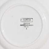 6 dessert plates Digoin Sarreguemines décor Cannes diameter 20.3 cm