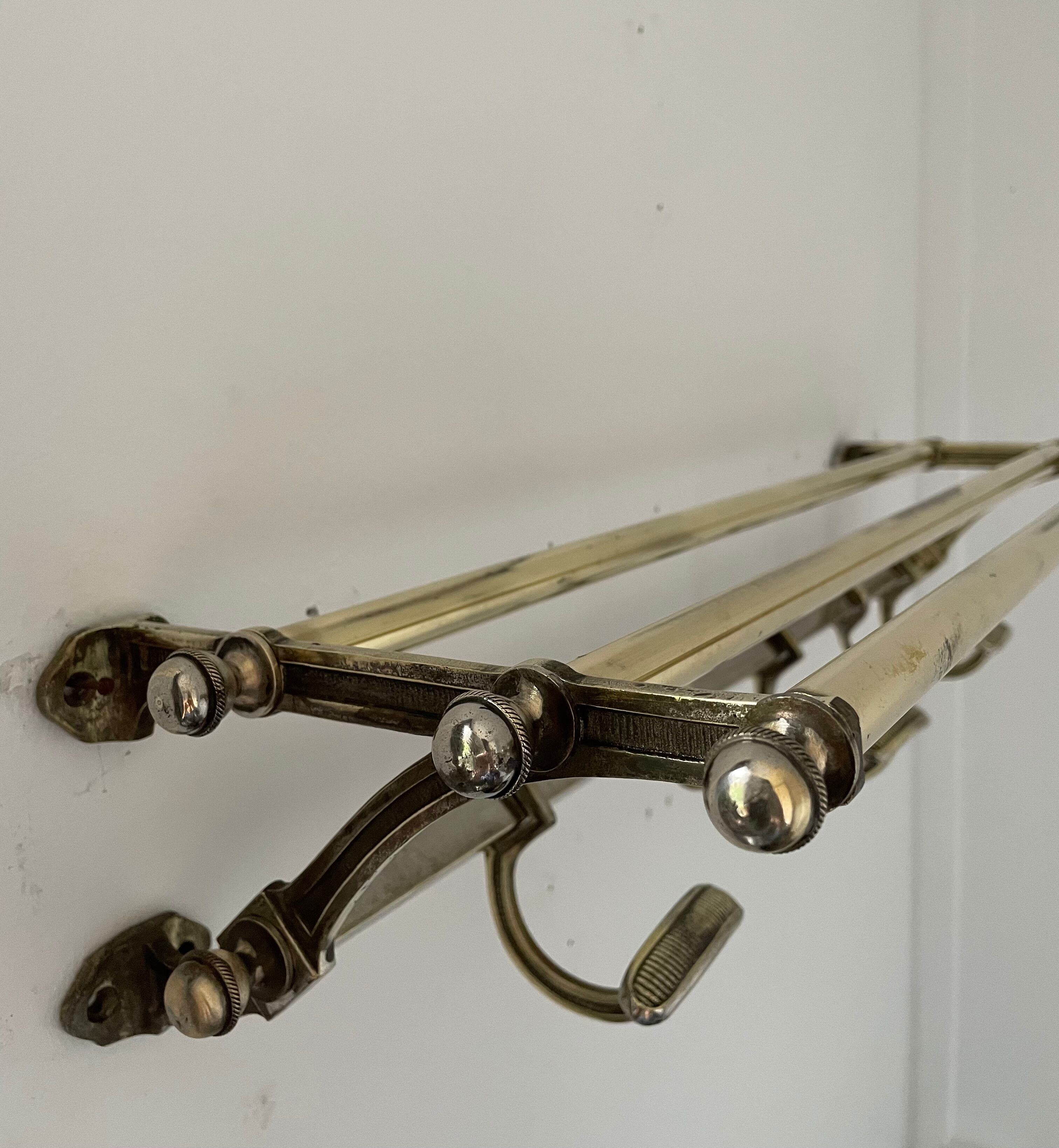Wall coat rack, circa 1920