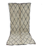 Handmade wool Berber rug 295 X 117 CM