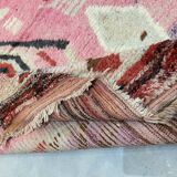 Multicolored abstract berbere wool rug 165x253cm