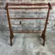 1900s bamboo style wooden towel rack
