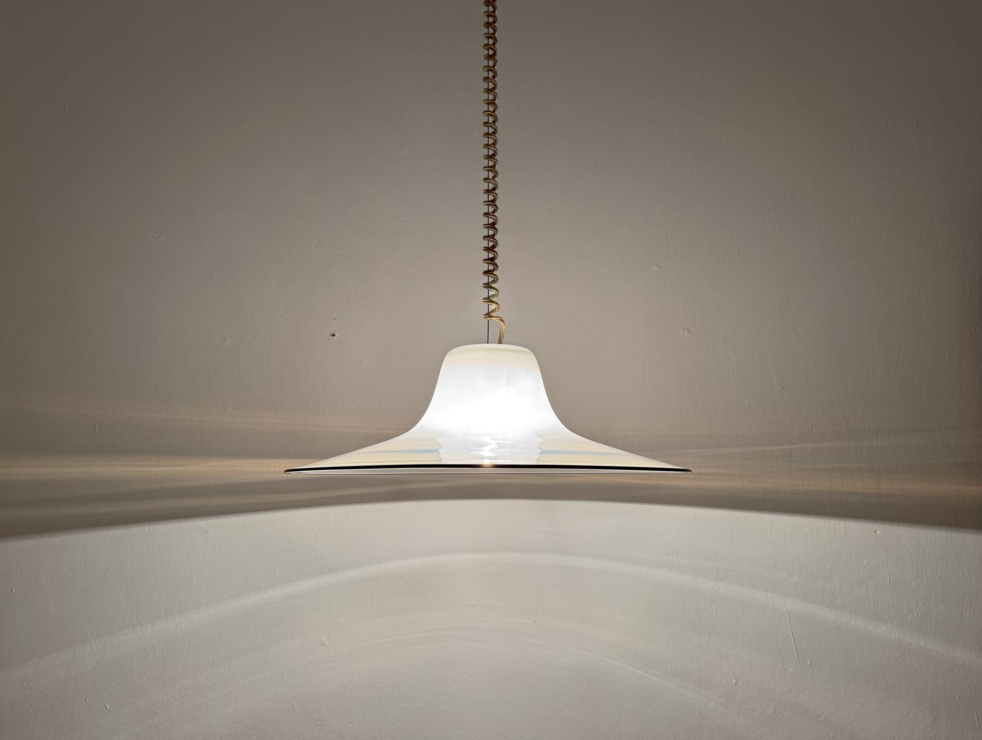 Lampe à Suspension en Verre de Murano par Giusto Toso pour Leucos