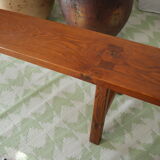Pair of country benches in solid oak