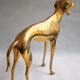 Statue vintage, big dog brass sculpture, dog statue, Greyhound, whippet, greyhound, interior decorating, home décor
