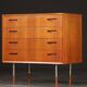 Commode en teck, années 1960
