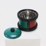 Postmodern Italian Wooden Ice Bucket by Pietro Manzoni 1980s