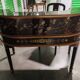 Chinese table with the vintage chair.