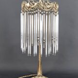 Lampe en Bronze et Pendeloques par H. Guimard, France, Art Nouveau, c. 1910