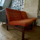 Paire chauffeuses scandinaves vintage