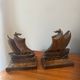 Paire de serres livres bateau art deco