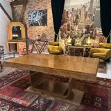 Table or desk with extensions on foot lyre Art Deco period