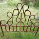 Curved wooden headboard