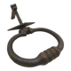 Old wrought iron door knocker
