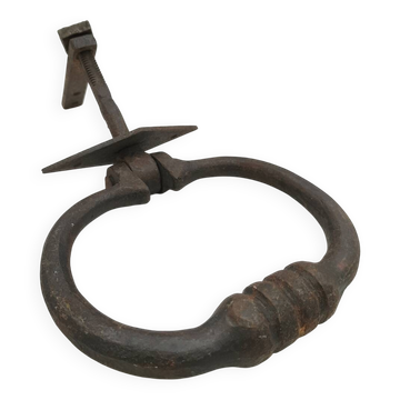Old wrought iron door knocker