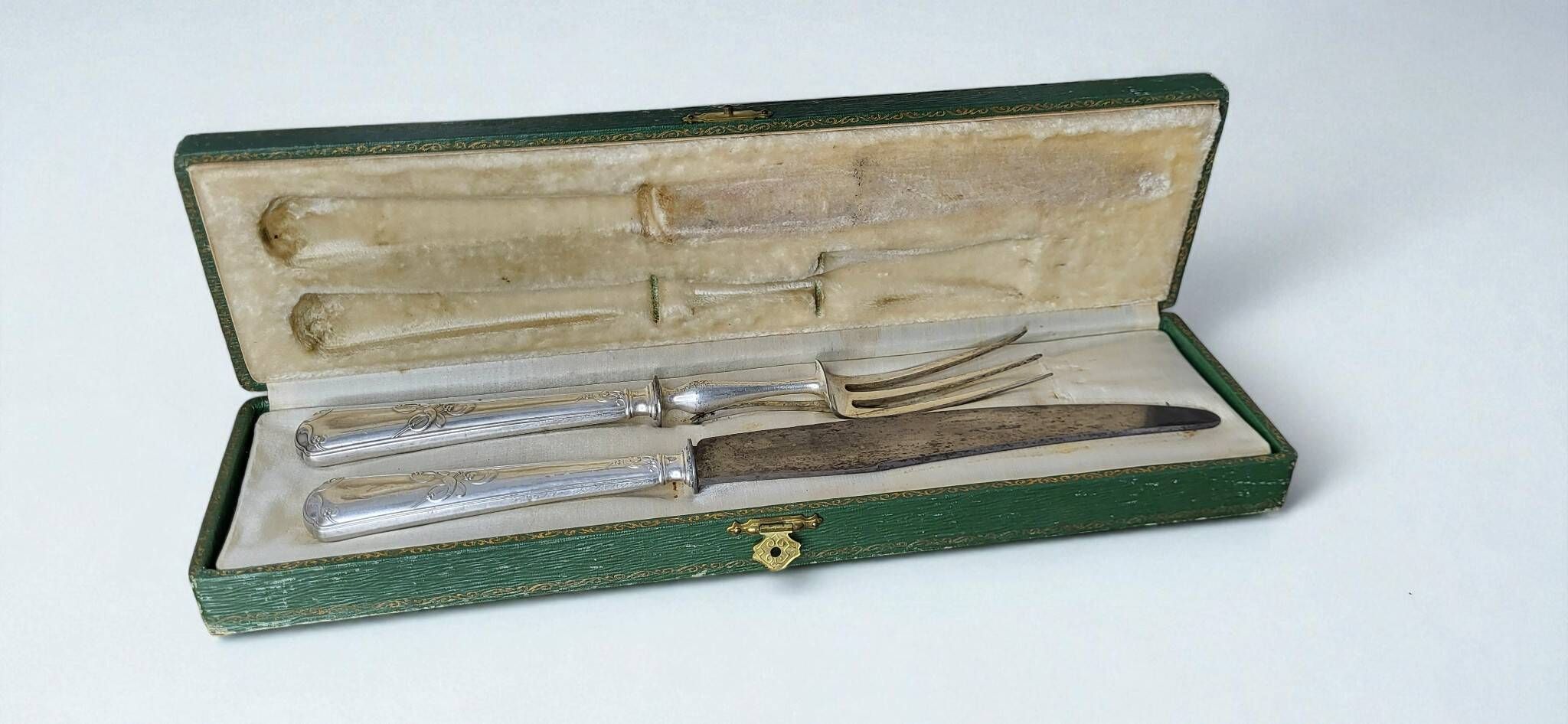 Couverts de service à gigot en argent poinçon Minerve