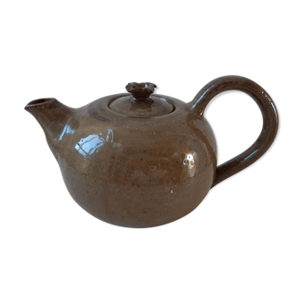 Artisanal stoneware teapot 60s-70s