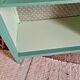 Renovated library shelf green color and floral atmosphere