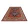 Red diamond-patterned oriental rug