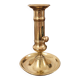Push candle holder with hollow dish