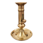 Push candle holder with hollow dish
