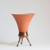 Brass tripod table lamp, 1950s