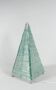 Sculptural pyramid table lamp, glass, France, 1970s.