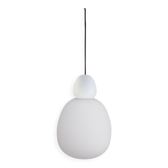 Pendant lamp buddy strucutre white glass / opal belid