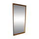 Vintage Danish oak mirror with bevelled edges.