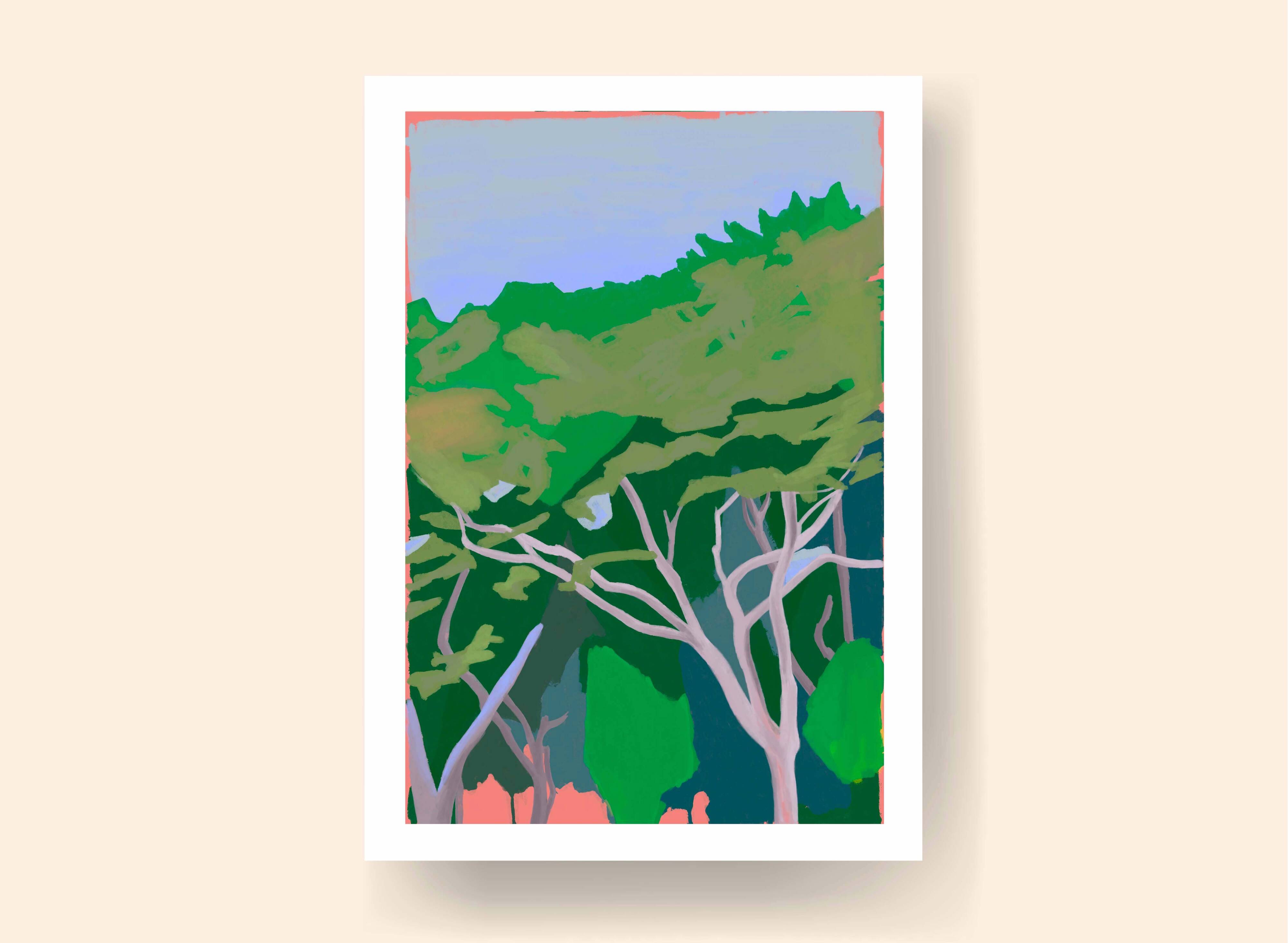Bois Rouge - Limited edition art print (A4)