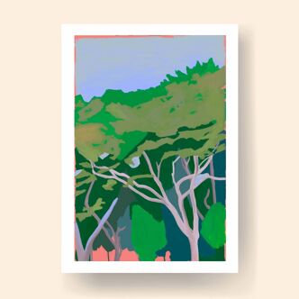 Bois Rouge - Limited edition art print (A4)