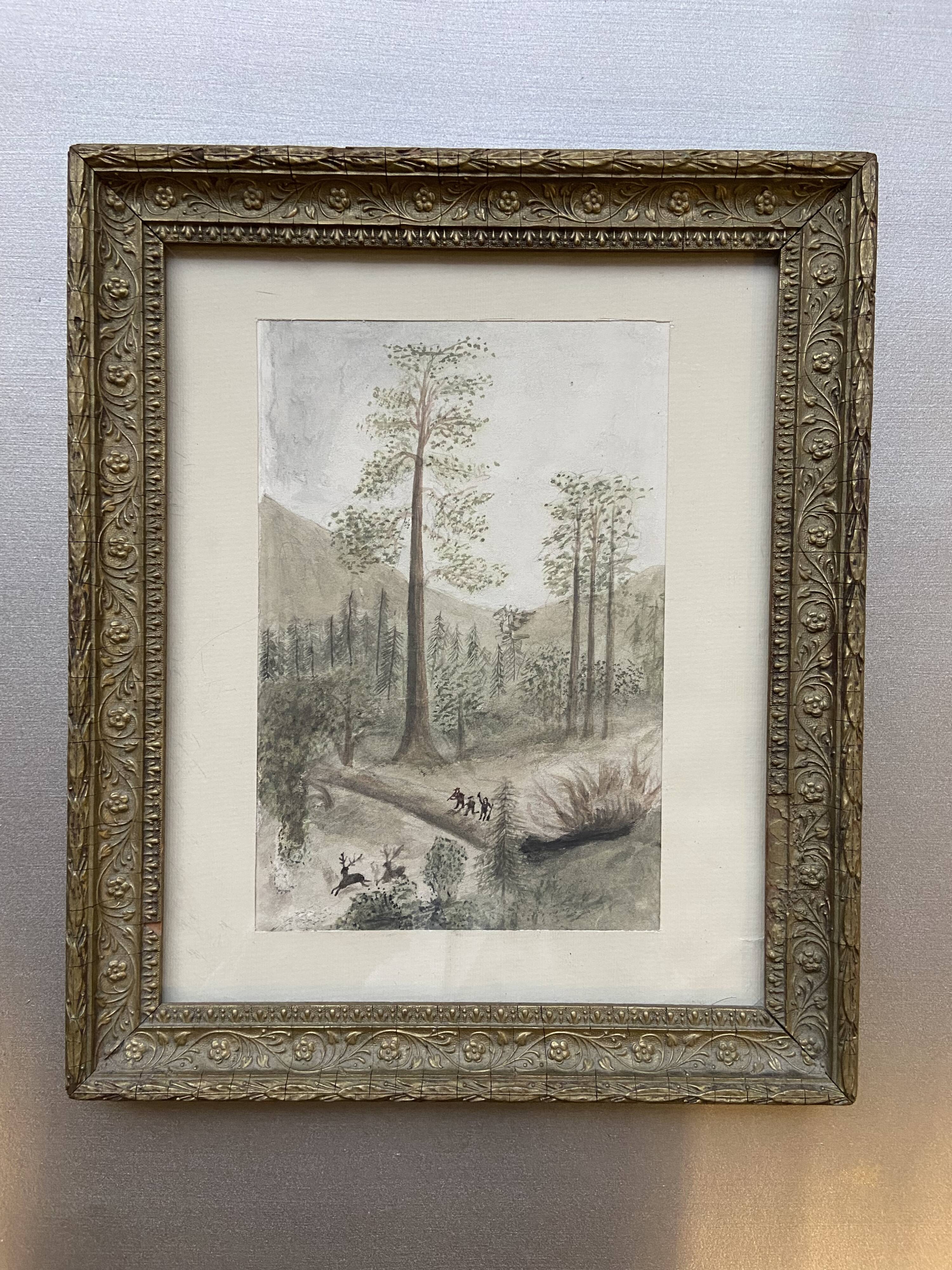 original framed watercolor