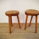 Pair of brutalist stools