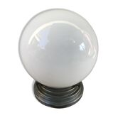 Plafonnier boule verre opaline blanc