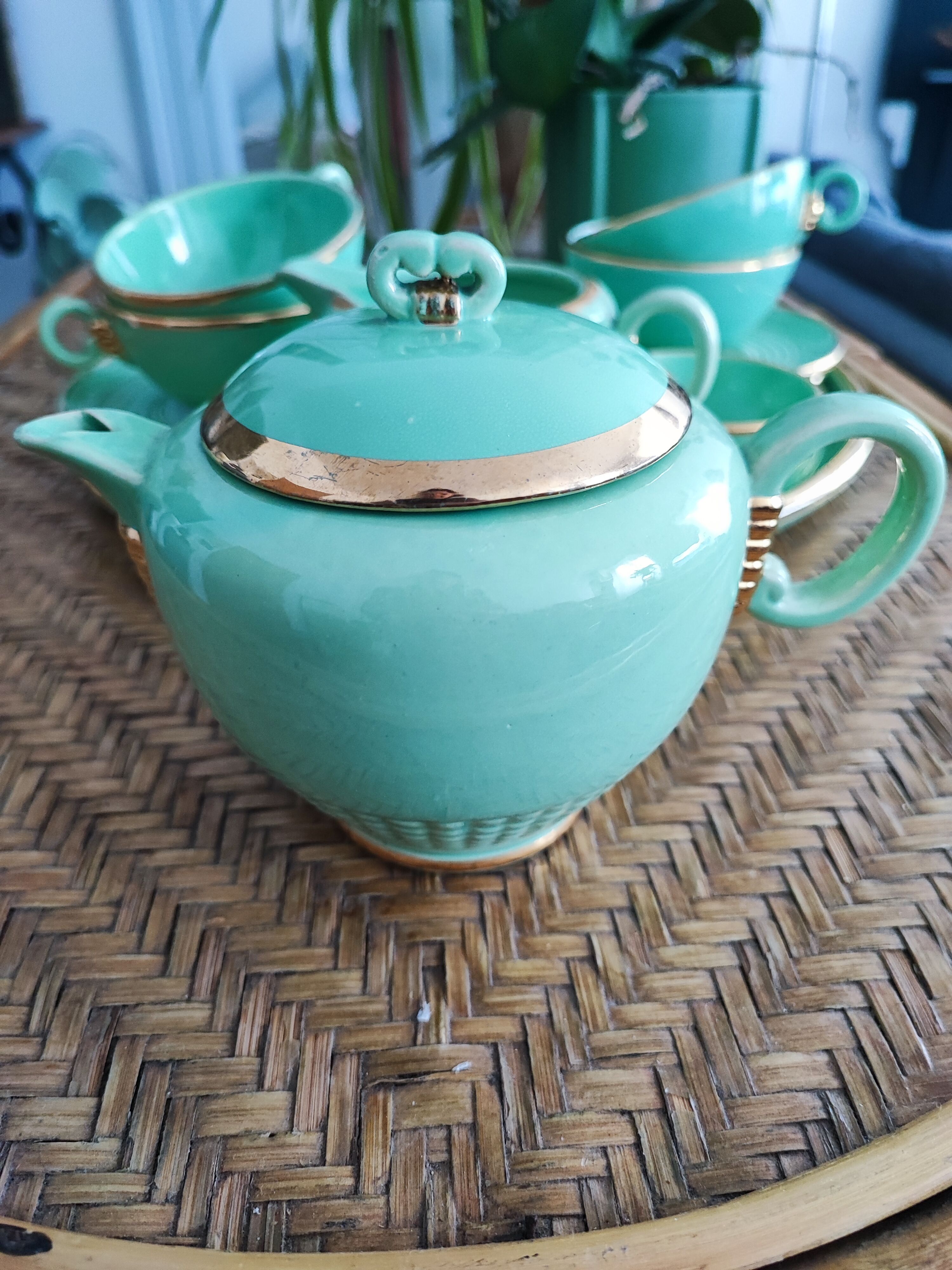 Old Saint Clement art deco coffee service
