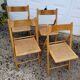 4 folding cane chairs