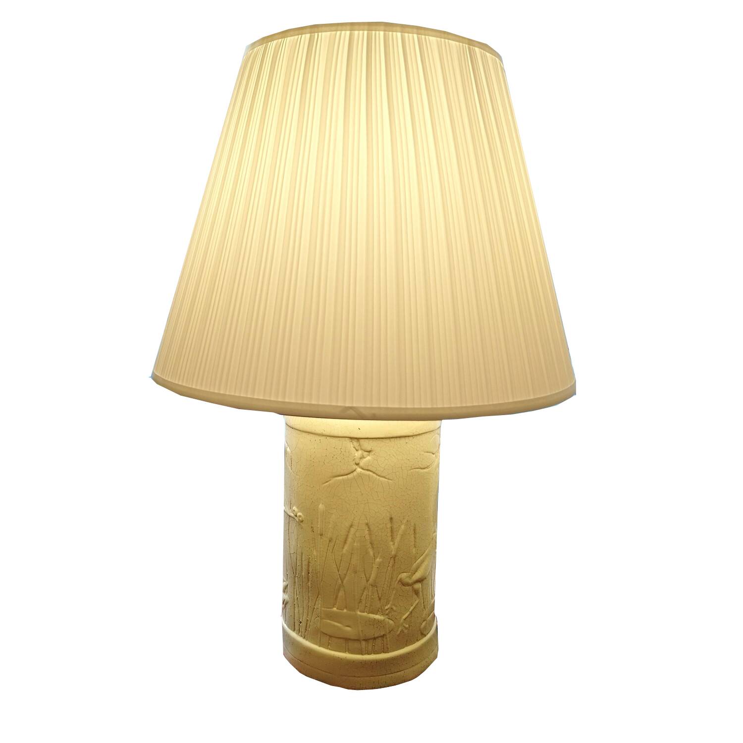 Lamp with dragonflies and frogs, Claude Gourret, 1980