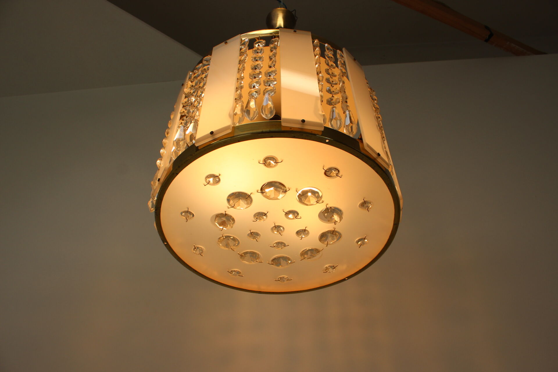 Mid-Century Krystal Chandelier by Jablonecke Sklarny, 1970’s