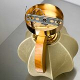 "Cocoon" wall light in resin and pine, Italy, circa 1970s