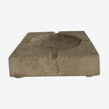 Vintage stone square ashtray