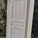 Cupboard door h201.5xl91.5cm with its 19th century molded frame