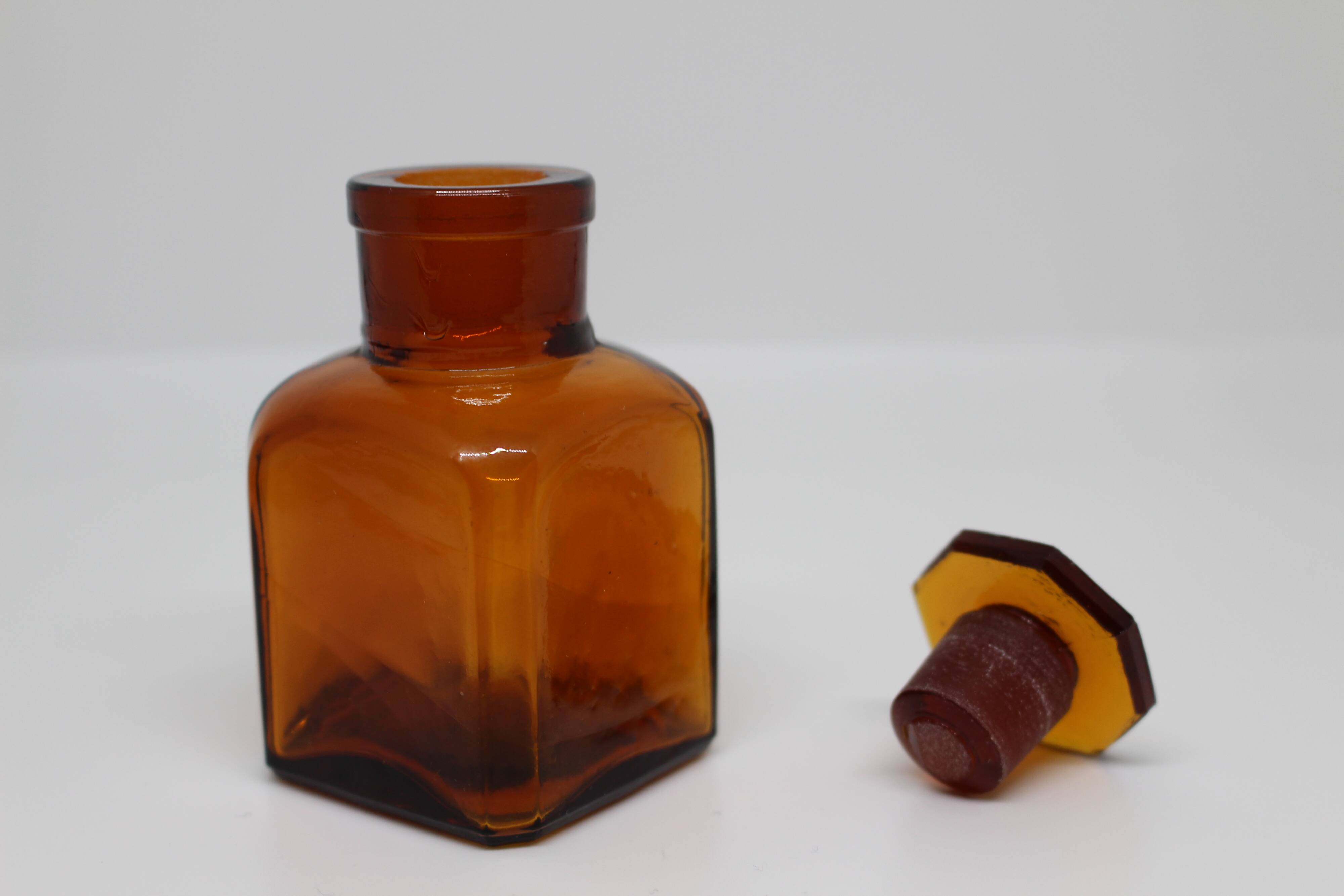 Amber Apothecary Bottle