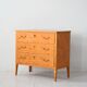 Commode vintage scandinave en loupe de bouleau