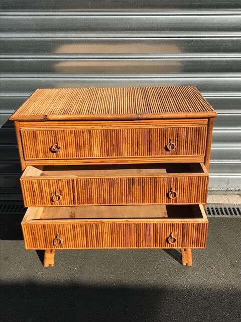 Rattan dresser