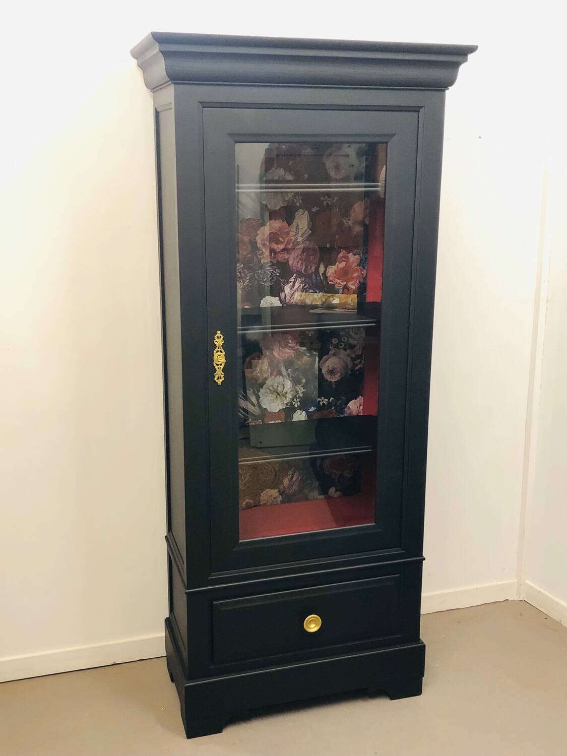 Glass bookcase